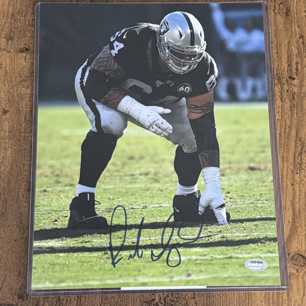 Las Vegas RAIDERS Richie Incognito #64 SIGNED AUTOGRAPHED 8X10 PHOTO RARE POSE